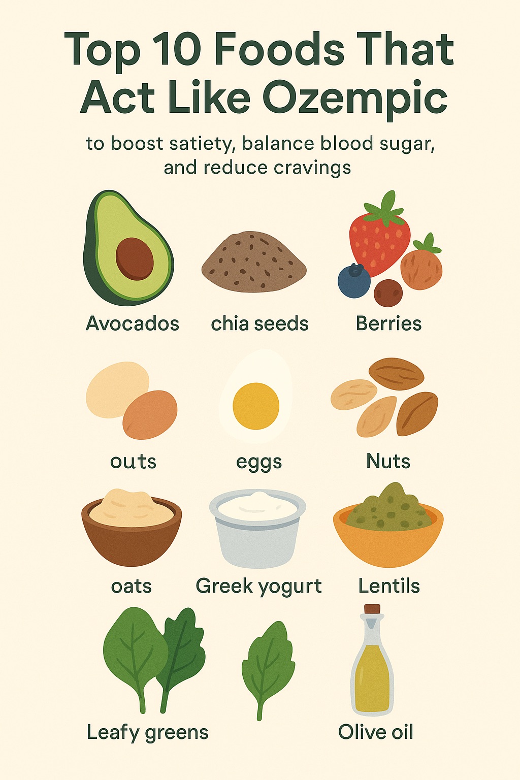 Top 10 Foods That Act Like Ozempic