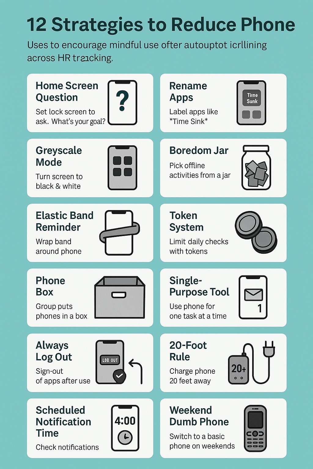 16 Strategies to Reduce Phone Use