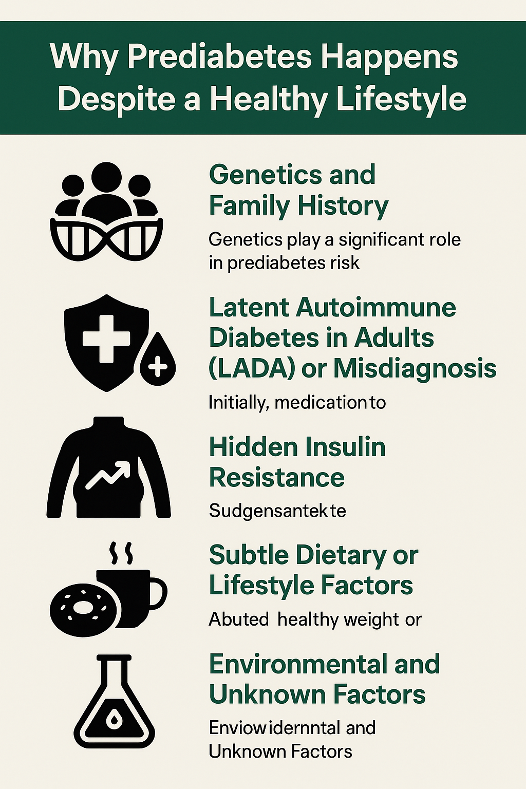 Why Prediabetes Happens Despite a Healthy Lifestyle