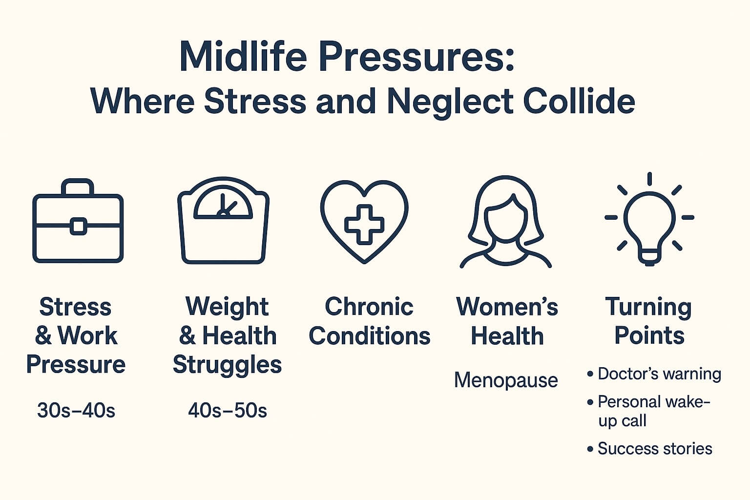 Midlife Pressures: Where Stress and Neglect Collide